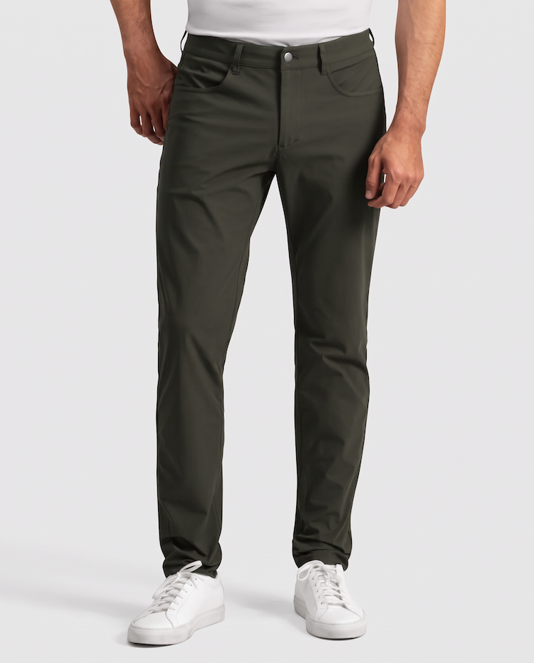 All-Day Pants Verde Olivo para hombre - vista frontal