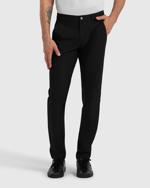Work-Day Pants Negro para hombre, vista frontal